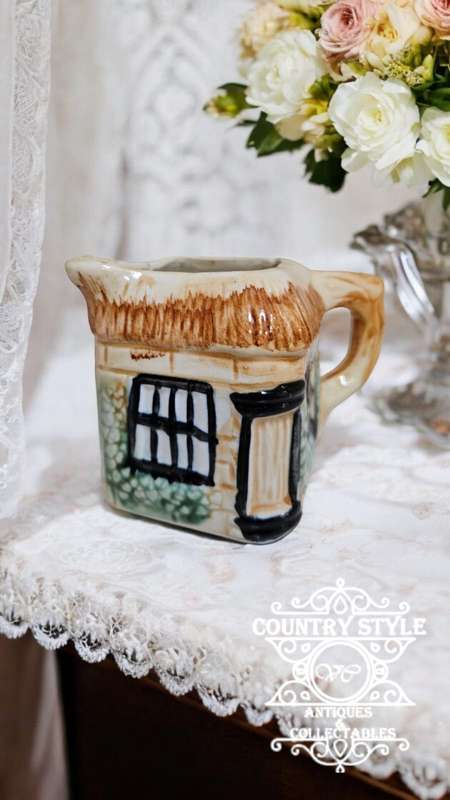 Keele Style street pottery cottage milk jug