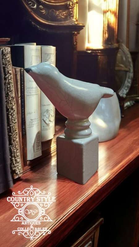 White Ceramic Bird
