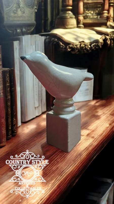 White Ceramic Bird