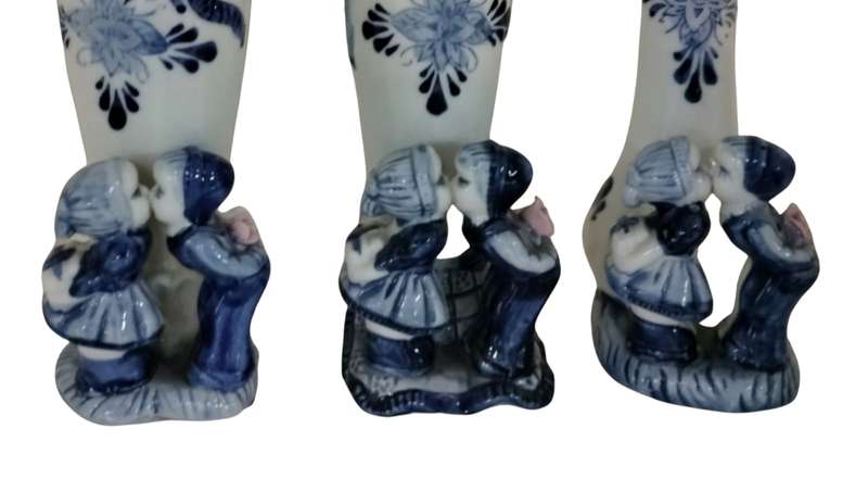 3 Vintage Casa Nova Porcelain Vases