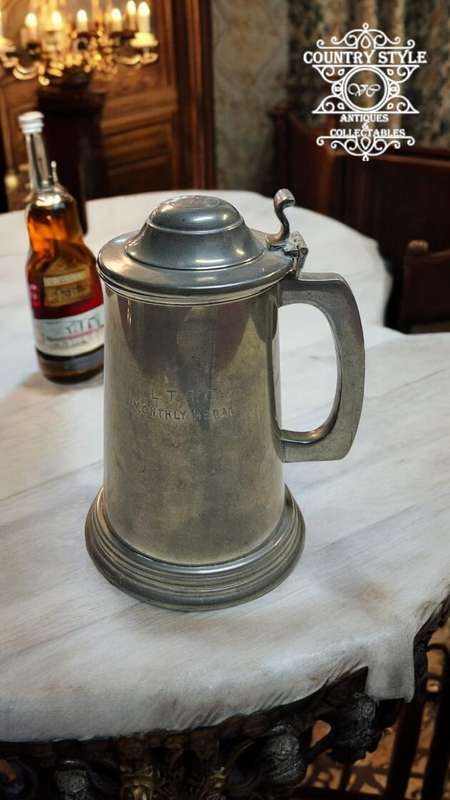 Vintage Pewter Tankard