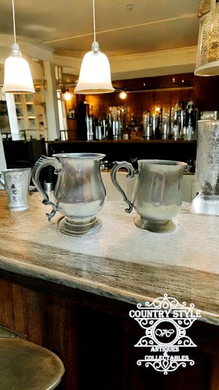 Vintage Pewter Beer Mugs