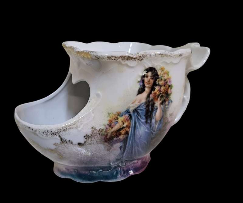 Victorian or Edwardian Shaving Scuttle Mug