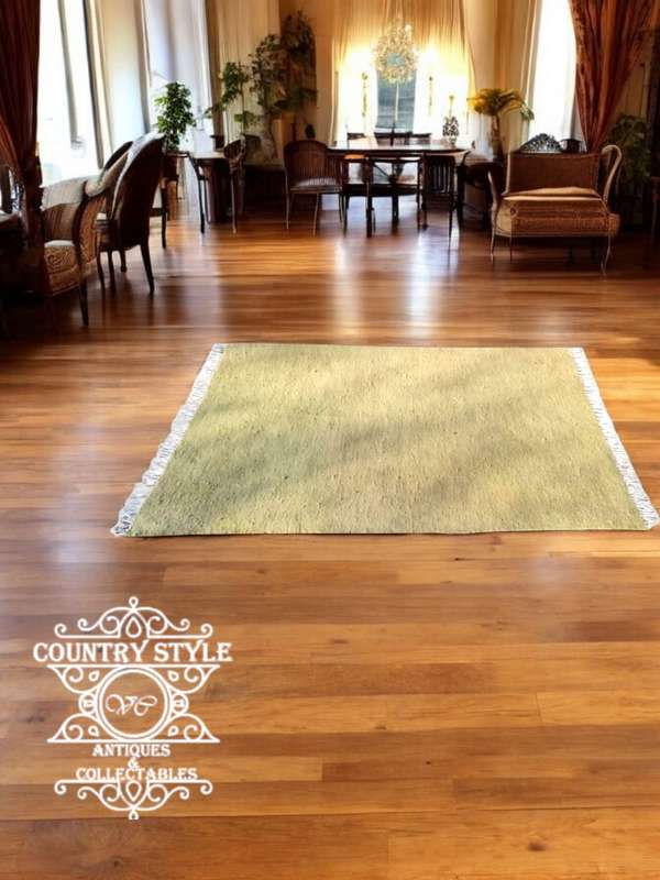 Vintage Light Green/Lime Wool Carpet