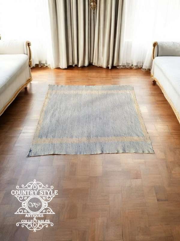 Vintge Light Blue wool carpet