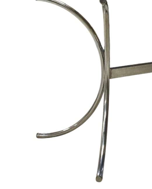 Mid-century Retro Contemporary Glass Top Six Seater Table