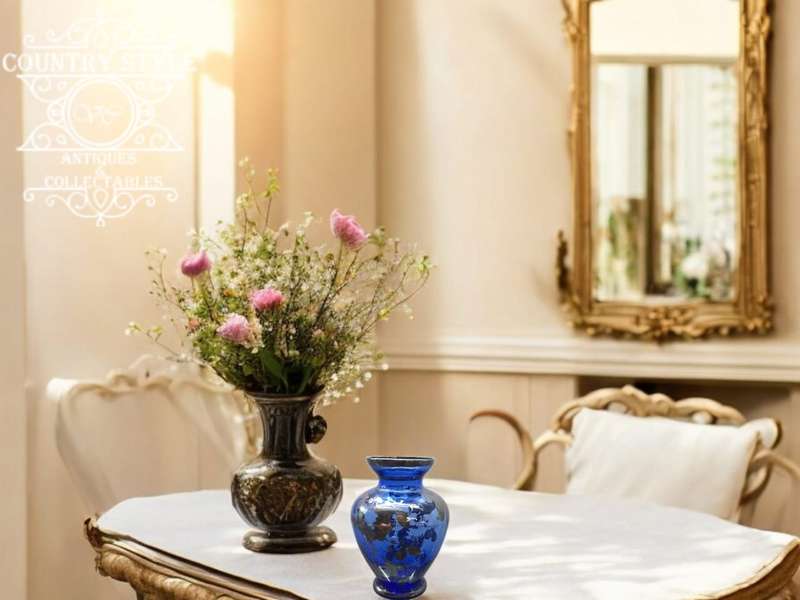 Cobalt Blue & Sterling Silver Vase