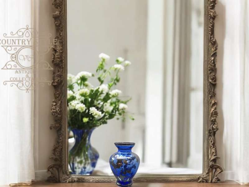 Cobalt Blue & Sterling Silver Vase