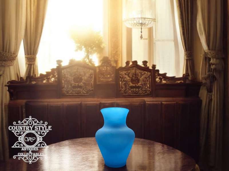 Turkish blue flower vase
