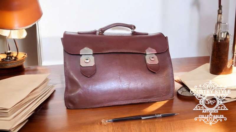 Old School Leather Briefcase
