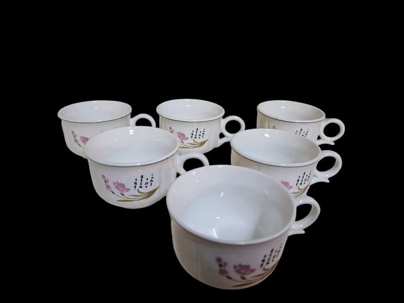 Six Chinese tea cups
