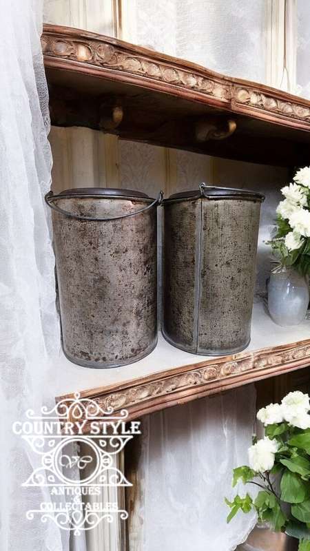 Antique Lunch Lidded Box Tins