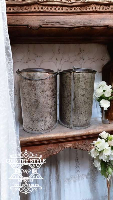 Antique Lunch Lidded Box Tins