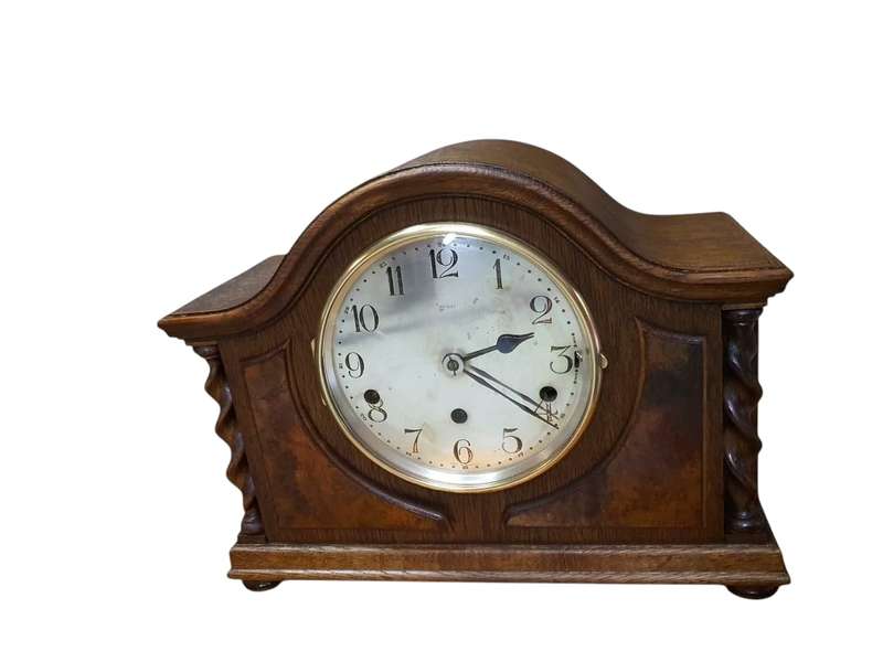Barley Twist mantel clock Westminster Muller Germany