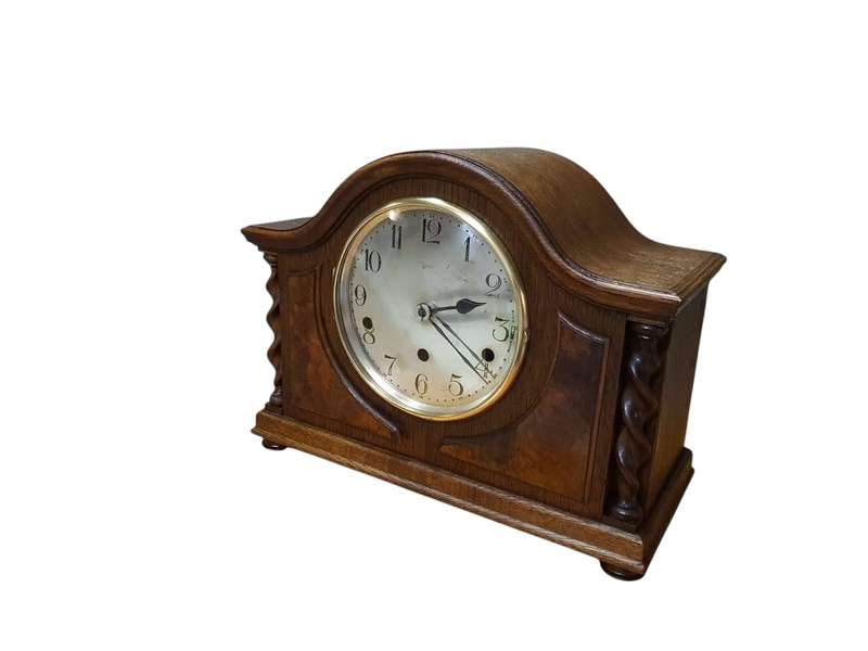 Barley Twist mantel clock Westminster Muller Germany