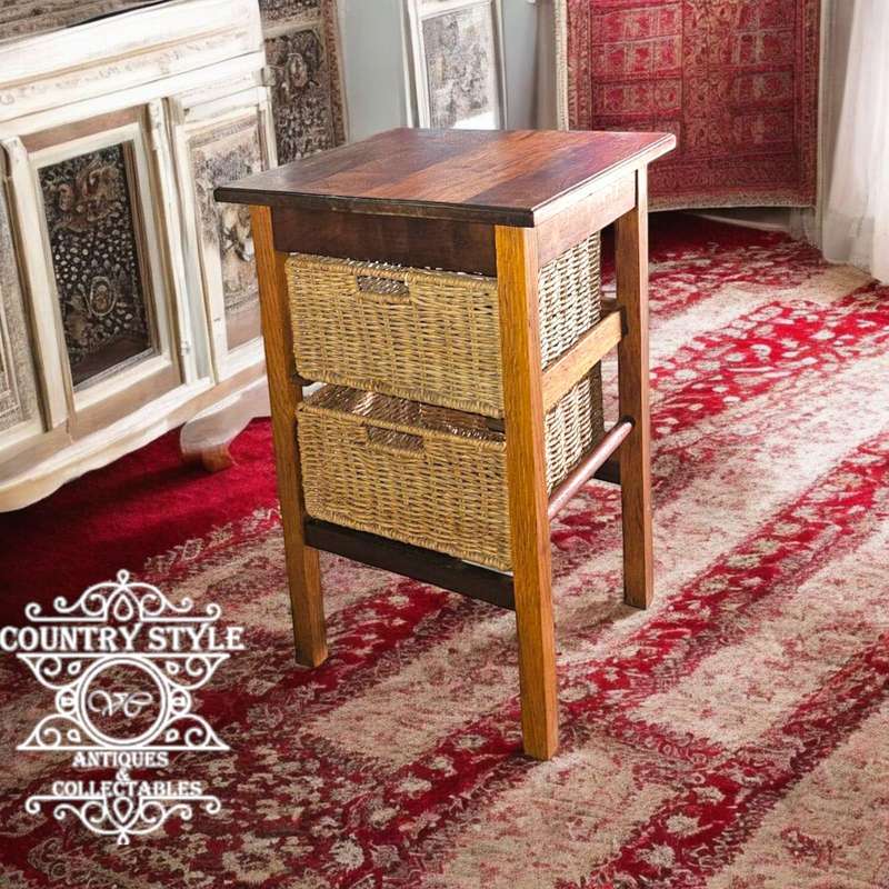 Teak Side Table / Storage Unit