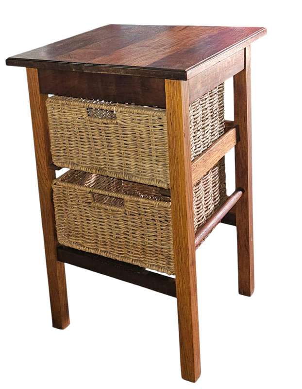 Teak Side Table / Storage Unit