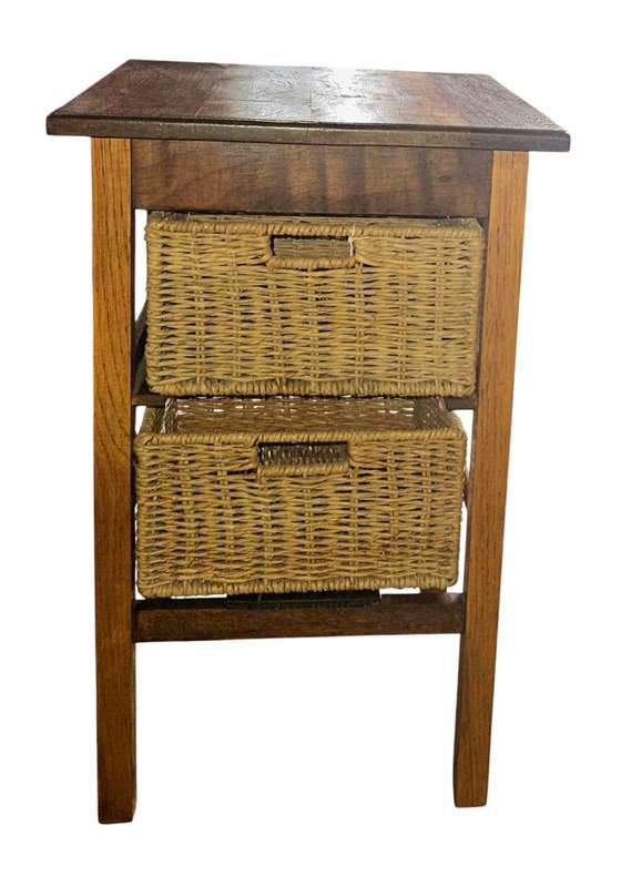 Teak Side Table / Storage Unit