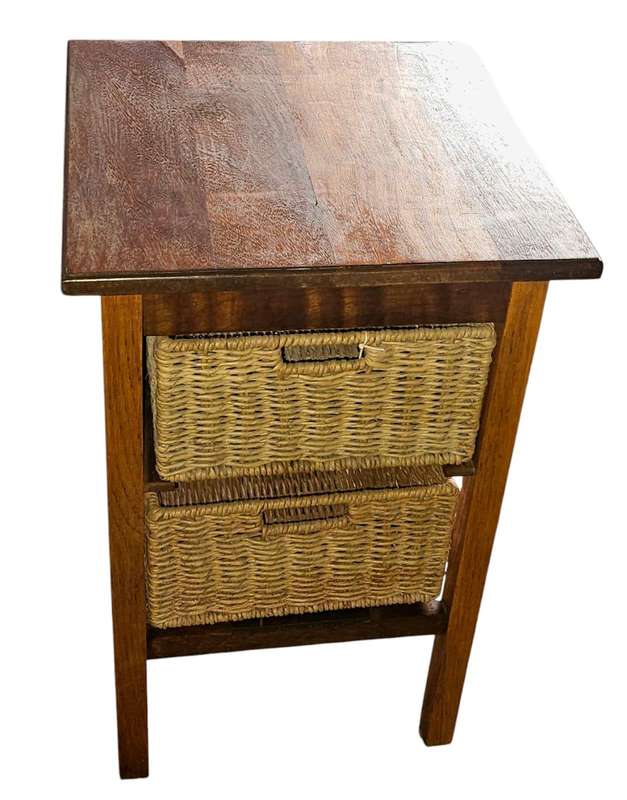 Teak Side Table / Storage Unit