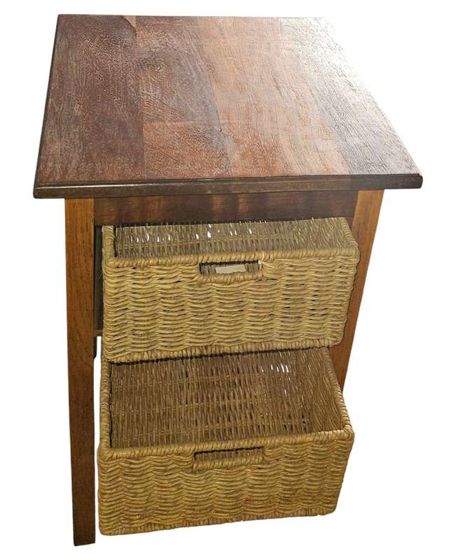 Teak Side Table / Storage Unit