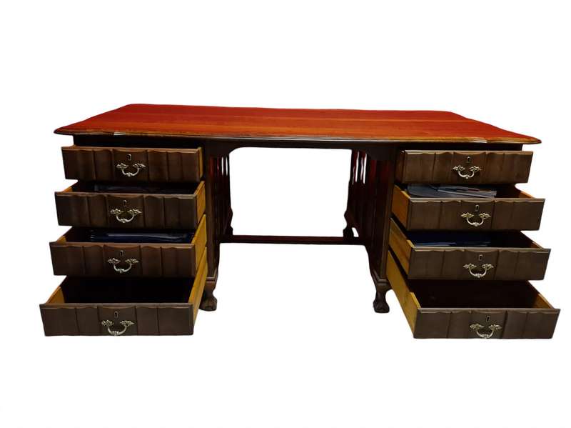 Imbuia Ball & Claw Executive Desk