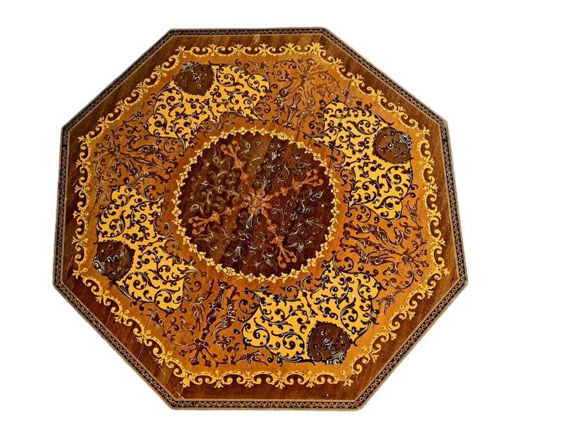 Italian inlaid music table