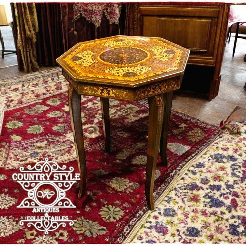 Italian inlaid music table