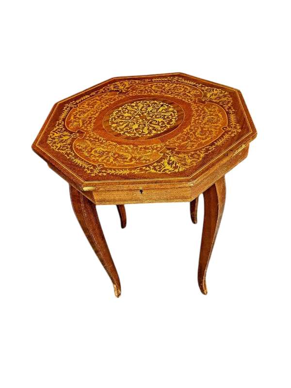 Italian inlaid music table