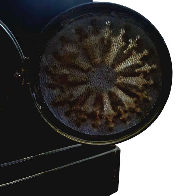 19th-century French slate stone mantel clock