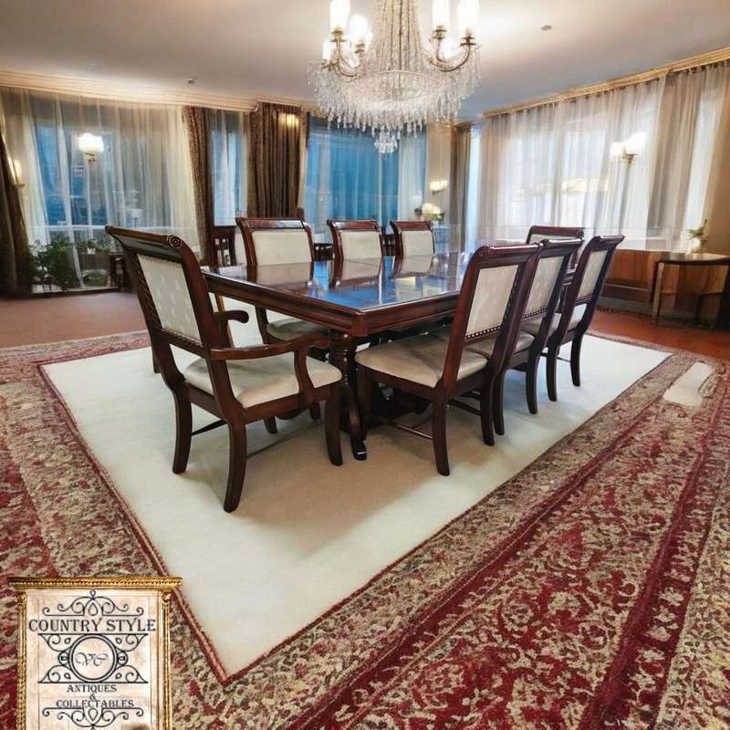 8-seater extendable dining room table