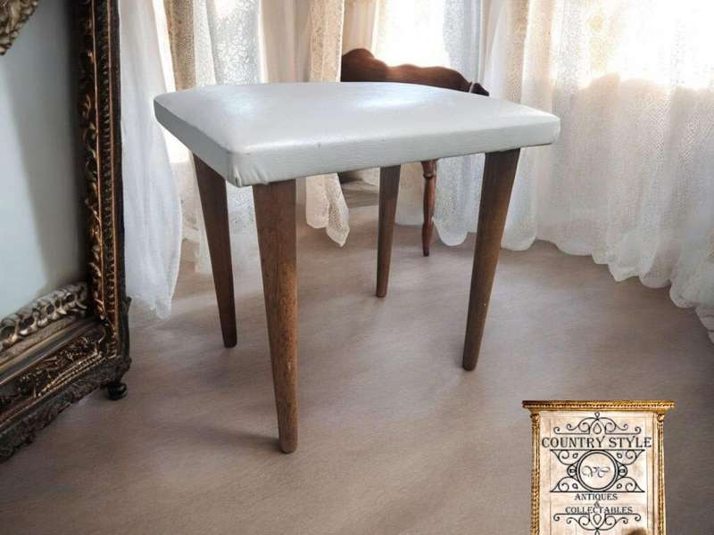 Mid-century retro dressing table stool