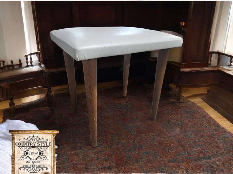 Mid-century retro dressing table stool