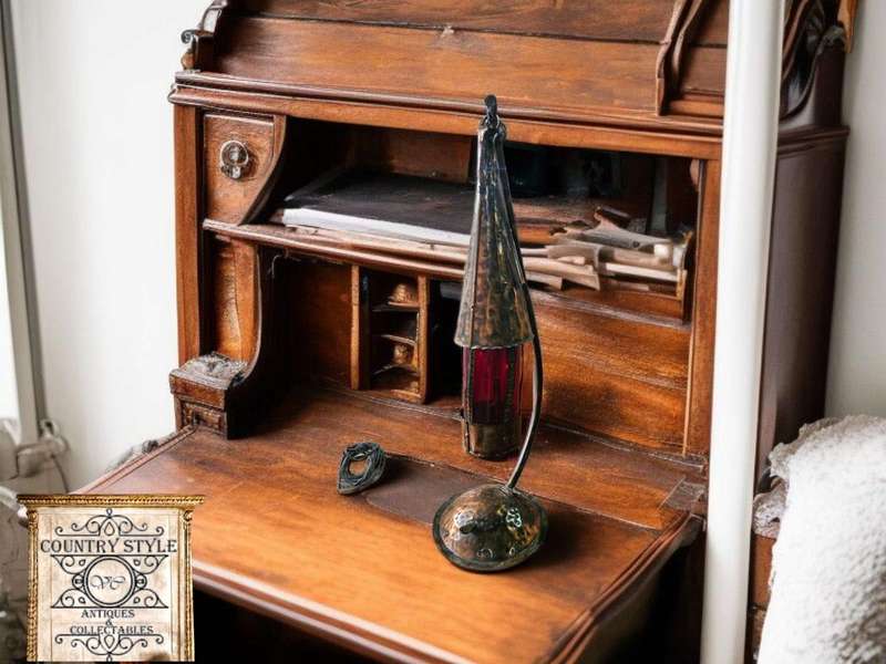 Arts & Crafts Style Hammered Copper Lantern