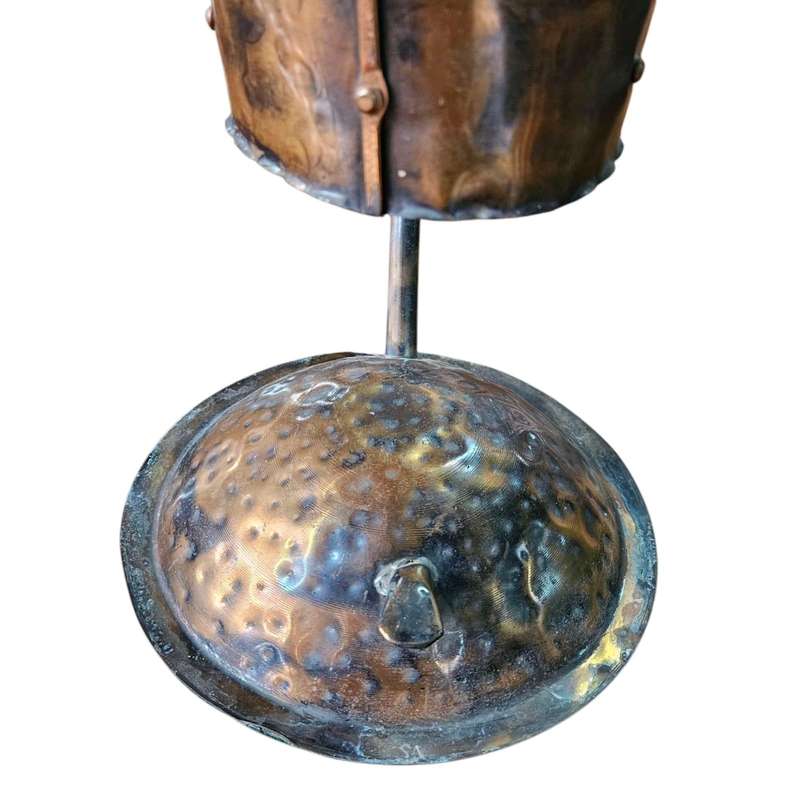 Arts & Crafts Style Hammered Copper Lantern