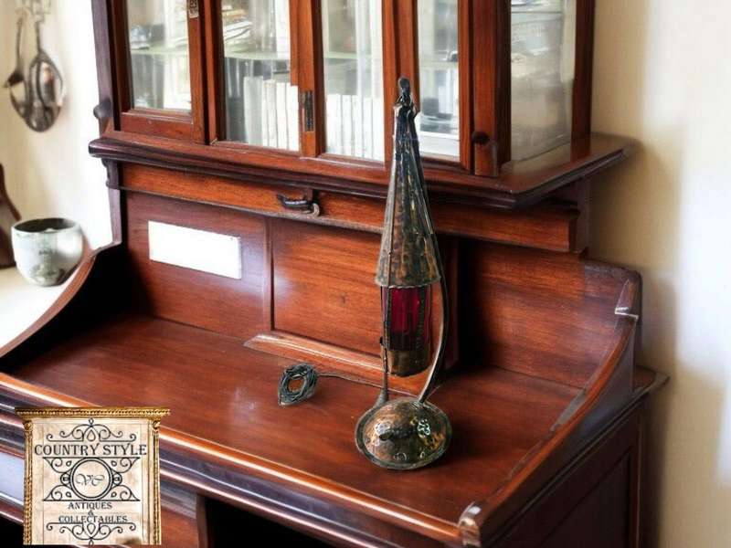 Arts & Crafts Style Hammered Copper Lantern
