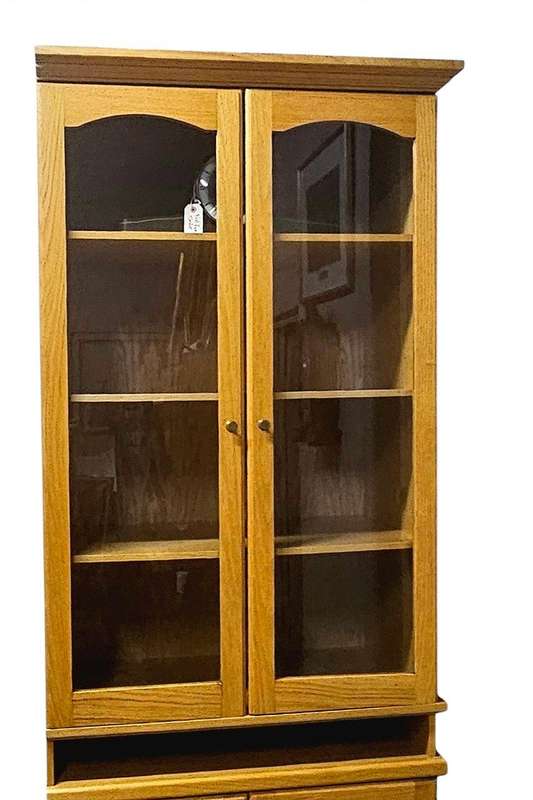 Oak Display & Storage Unit - 3 Piece Set
