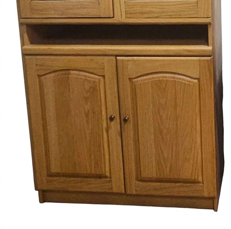Oak Display & Storage Unit - 3 Piece Set