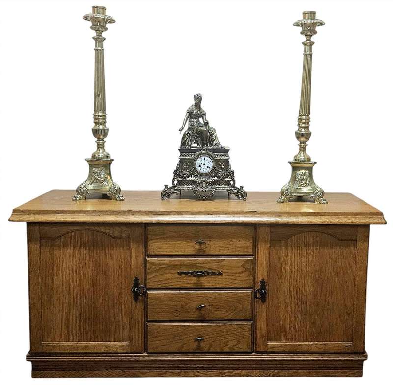 Oak Display & Storage Unit - 3 Piece Set