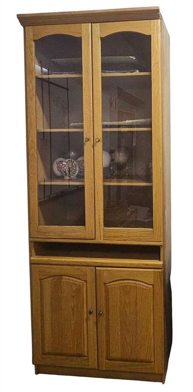 Oak Display & Storage Unit - 3 Piece Set