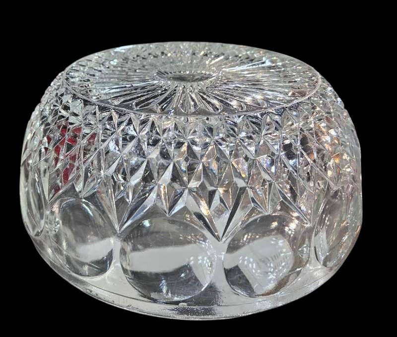 Vintage crystal salad bowl