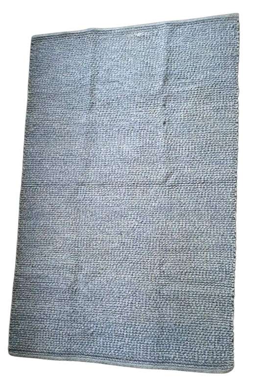 Blue wool carpet