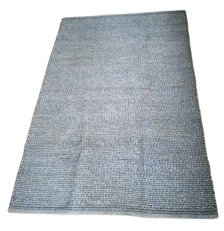 Blue wool carpet