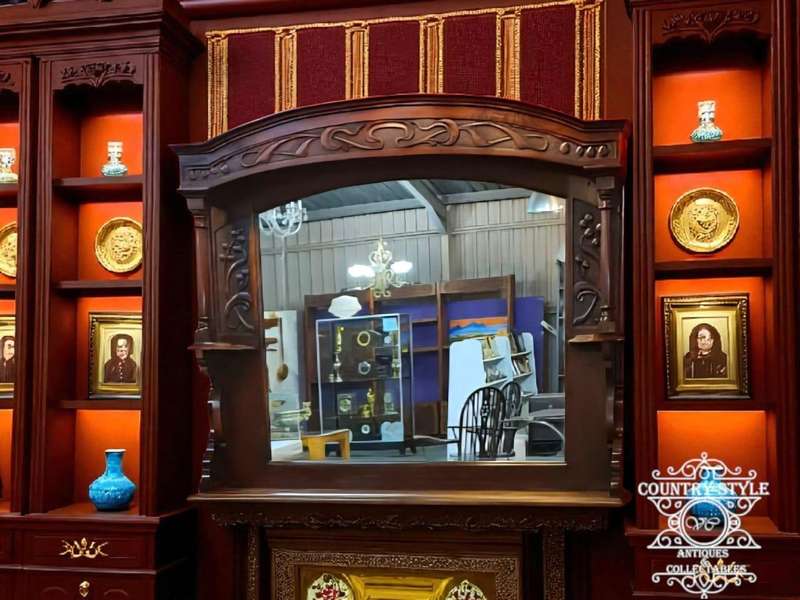 Art Nouveau wall mirror