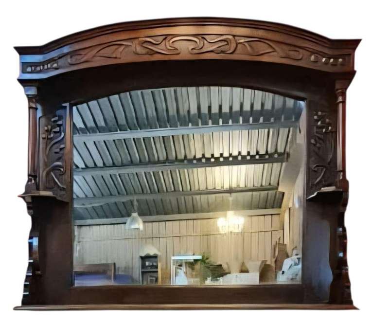 Art Nouveau wall mirror