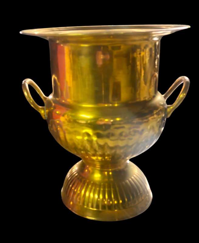 Brass champagne cooler