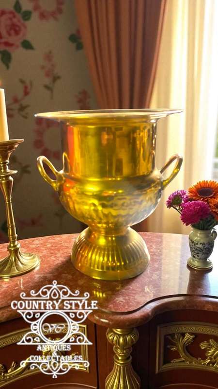 Brass champagne cooler