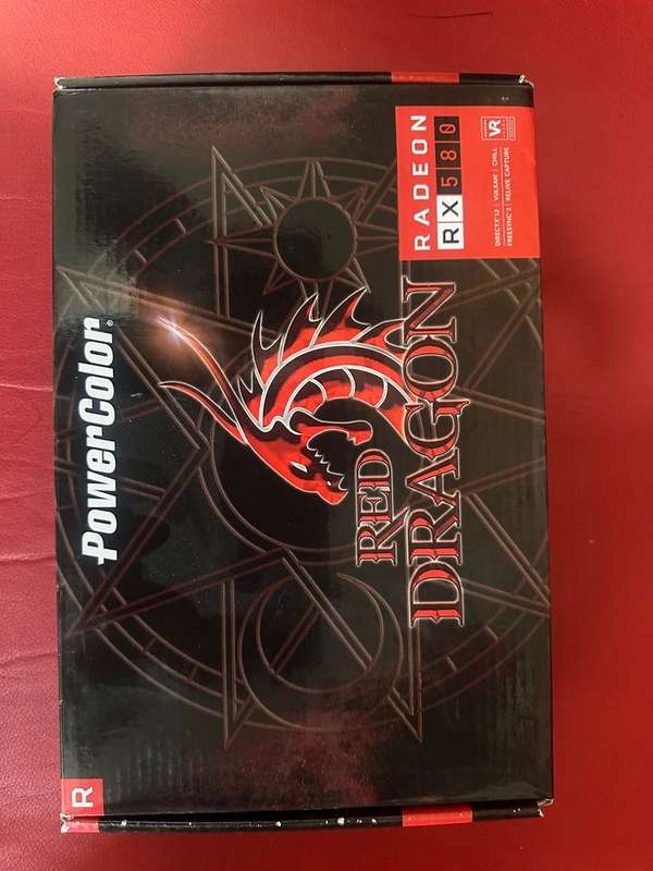 PowerColor AMD Radeon RED DRAGON RX 580 8GB GDDR5 1xHDMI/3 x DP Graphics Card RX 580 8GBD5-OC+