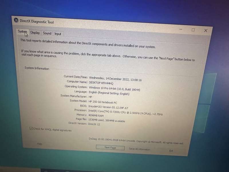 HP 15.6 Business Probook 250 G6 laptop Intel Core I5-7200U 2.5GHZ 4G DDR4 256GB SSD Windows 10