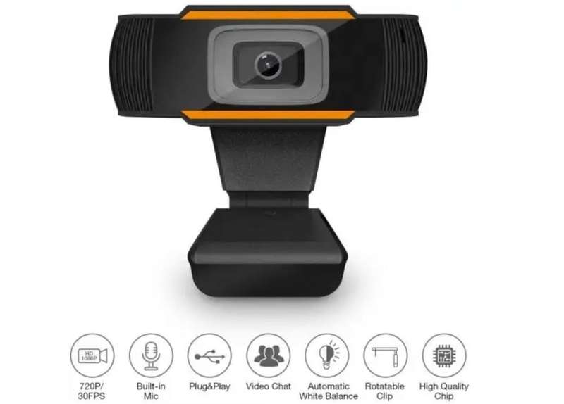 Webcam 720P Web Camera USB Plug Web Cam For PC YouTube Skype