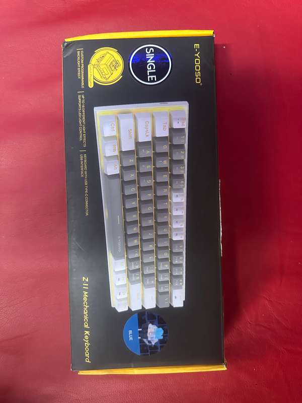 E-YOOSO Z11 60% Mechanical Keyboard, Mechanical Gaming Keyboard Wired With LED Backlit